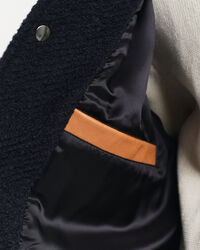 Varsity Jacket van wol en leer