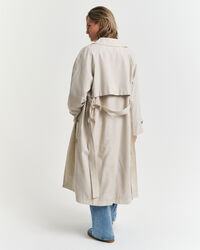 Trenchcoat van linnenmix