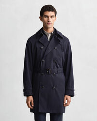 Trenchcoat van katoenmix