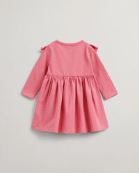 Baby Girl Script jersey jurk met hart