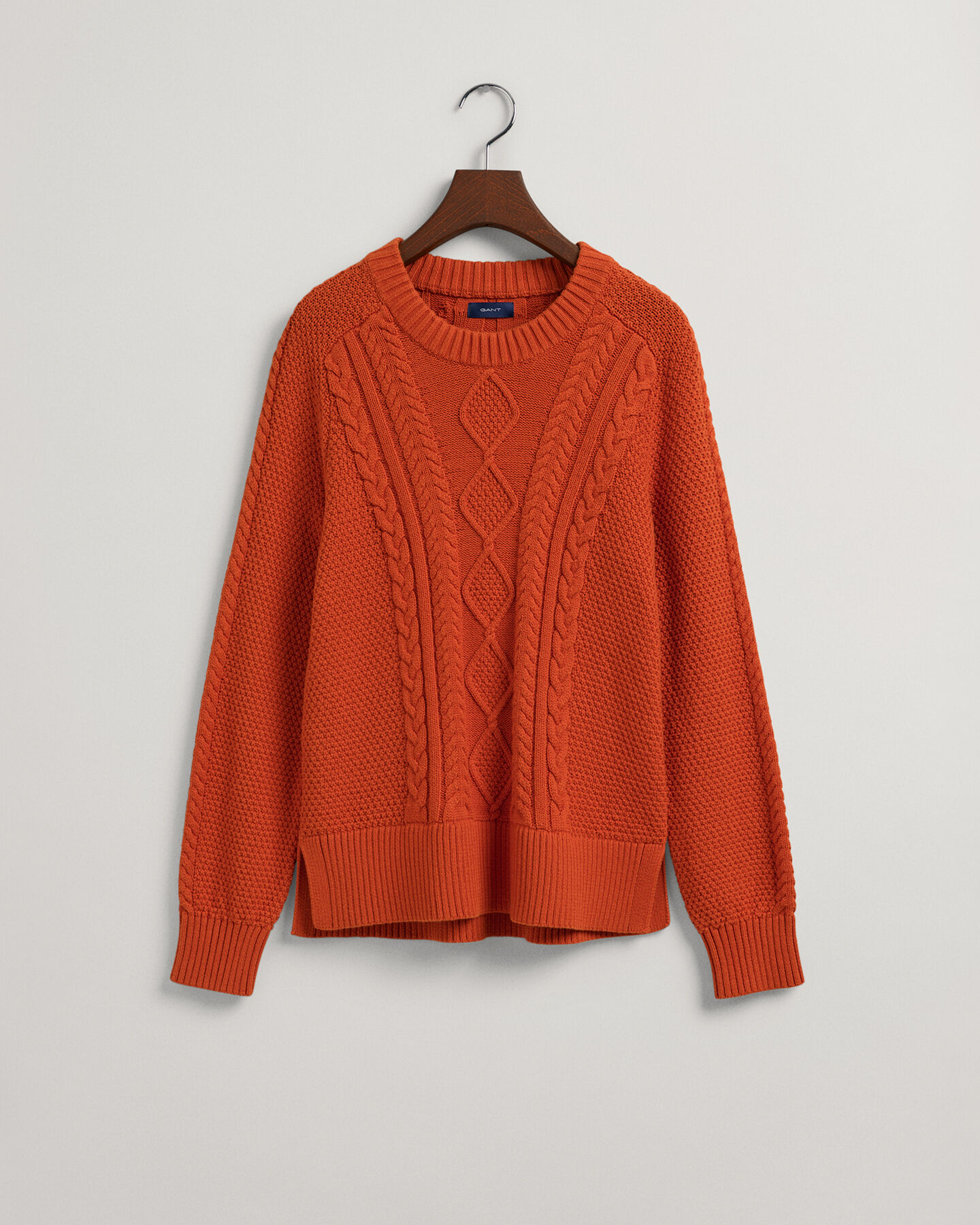 Kabeltrui met ronde hals