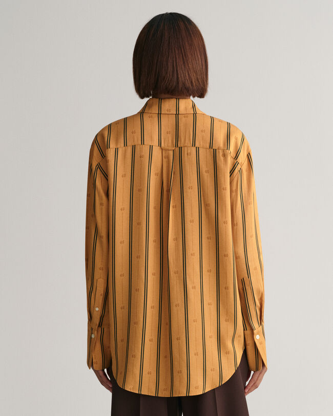 Relaxed Fit Monogram gestreept overhemd