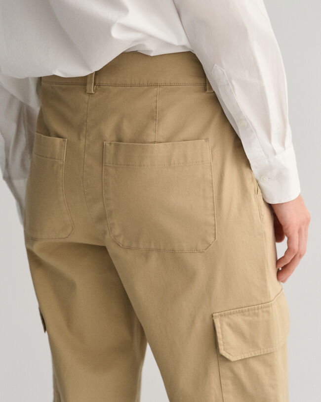 Slim Fit chino cargobroek
