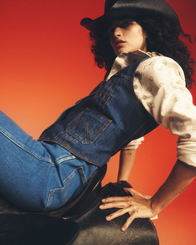 Wrangler x GANT denim bodywarmer