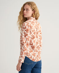 Regular Fit Paisley blouse van katoenen voile