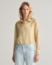 Relaxed Fit G Patterned blouse van katoen en zijde