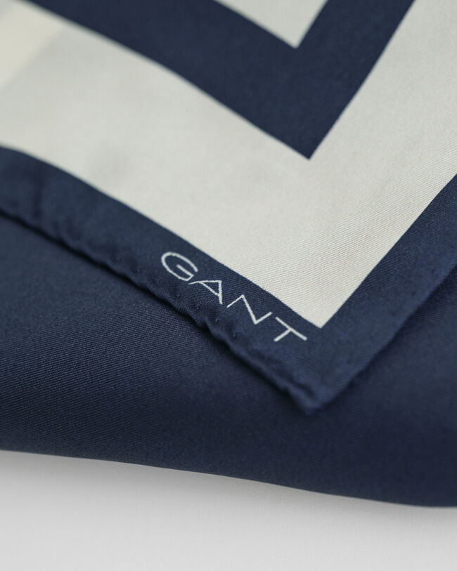 Monogram Detail zijden sjaal