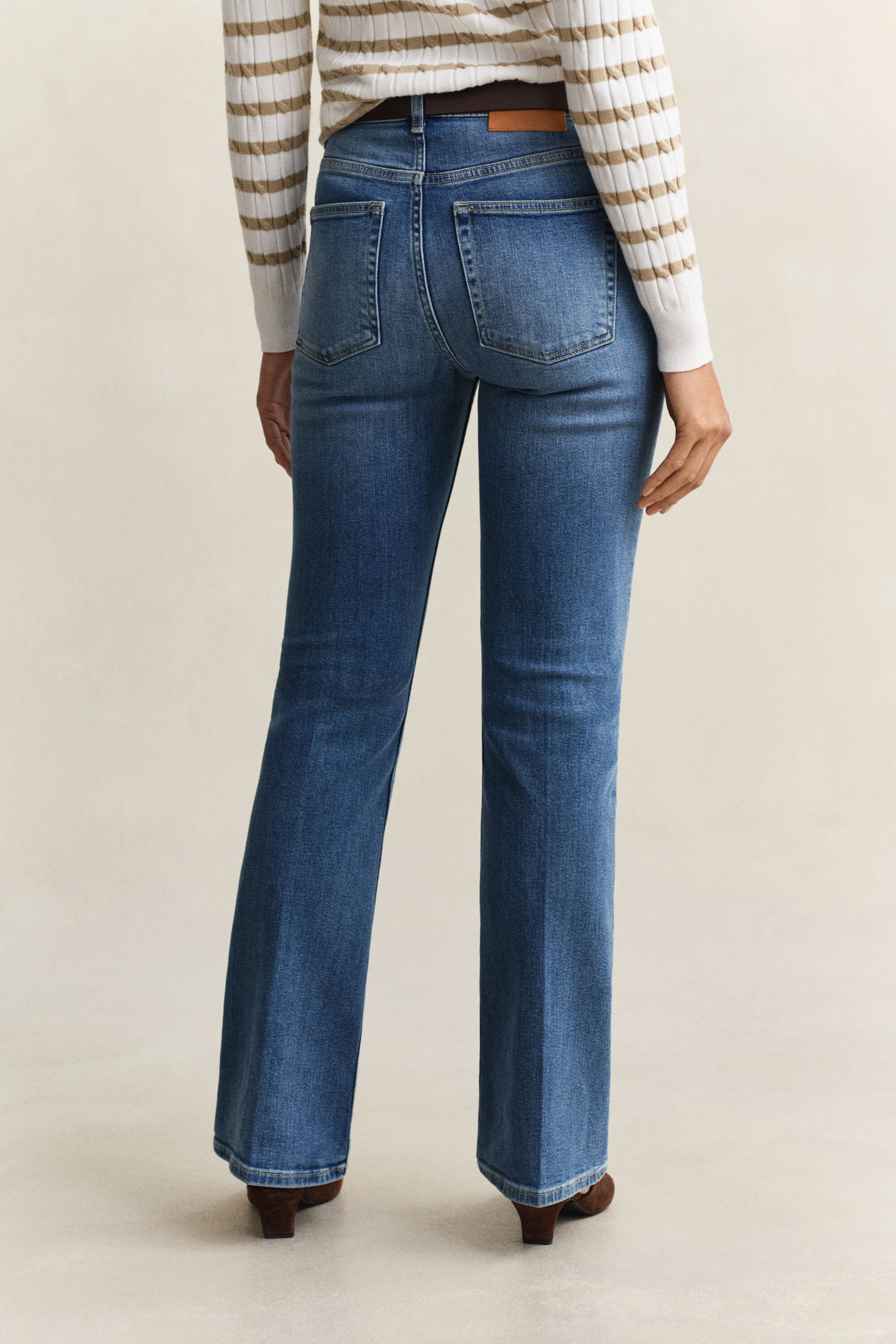 Flared jeans met stretch