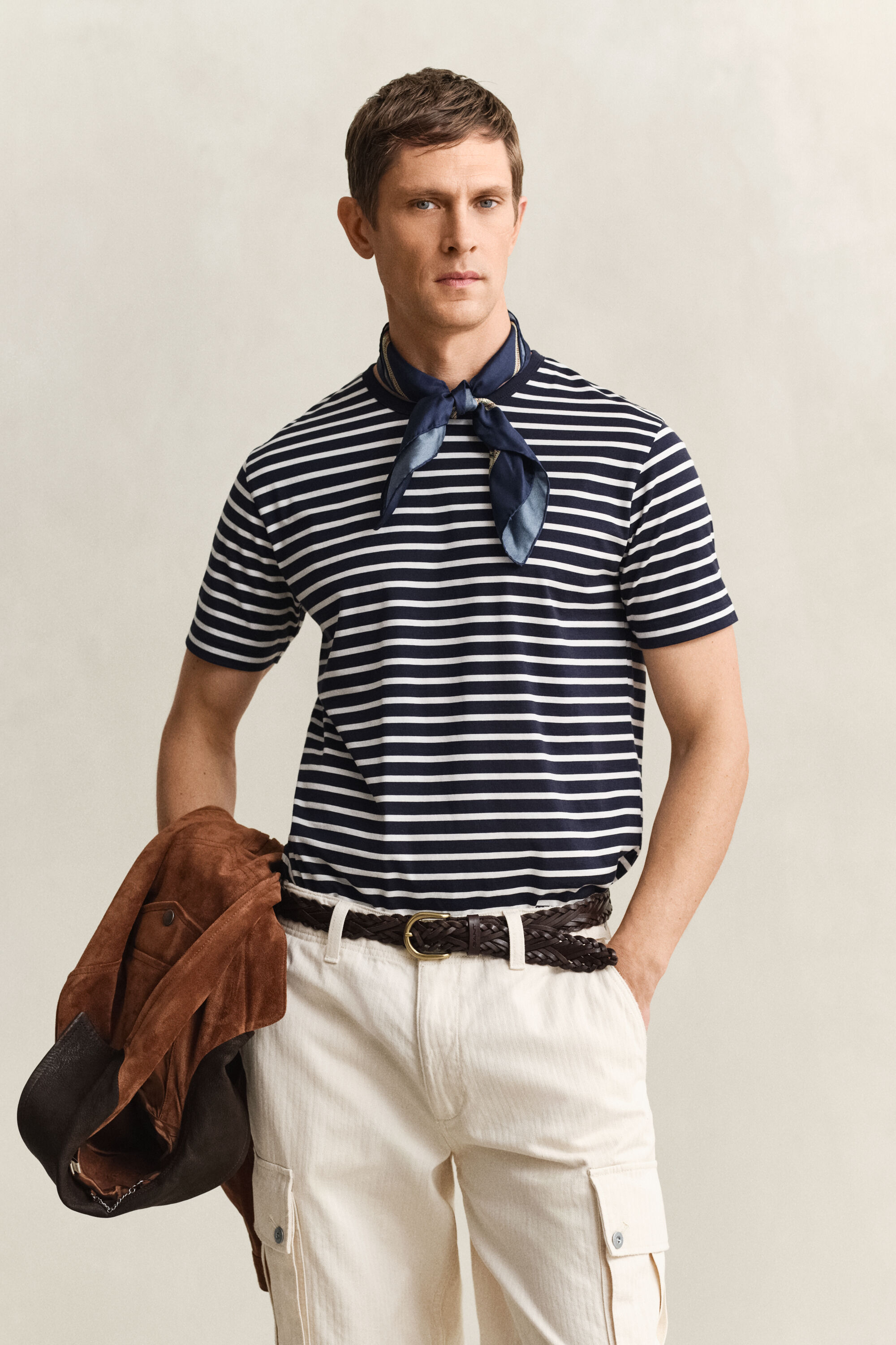 Gestreept T-shirt van Pima-katoen