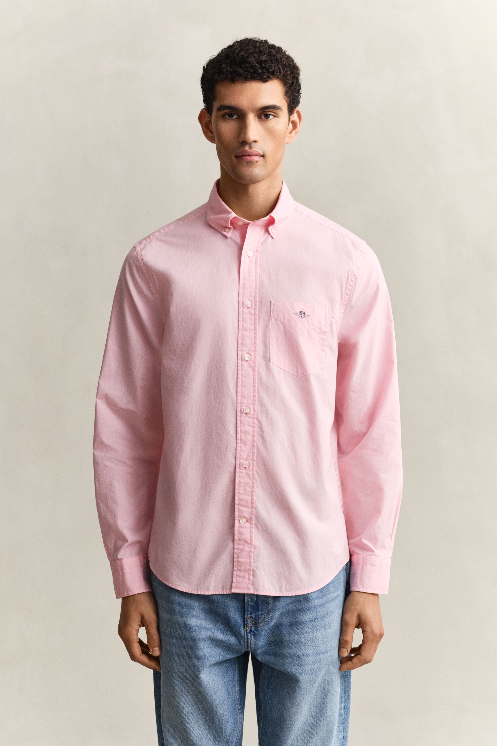 Regular Fit Classic overhemd van poplin
