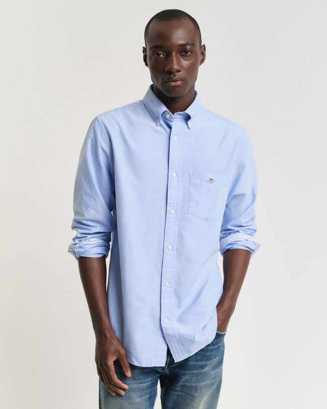 Seasonal Essential Regular Fit Archive Shield Oxford-overhemd