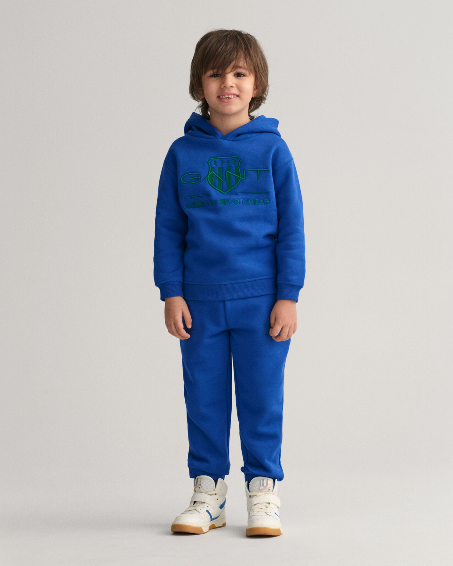 Kids Contrast Shield hoodie