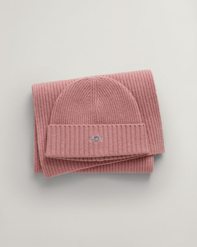 Cadeauset met Shield beanie en sjaal