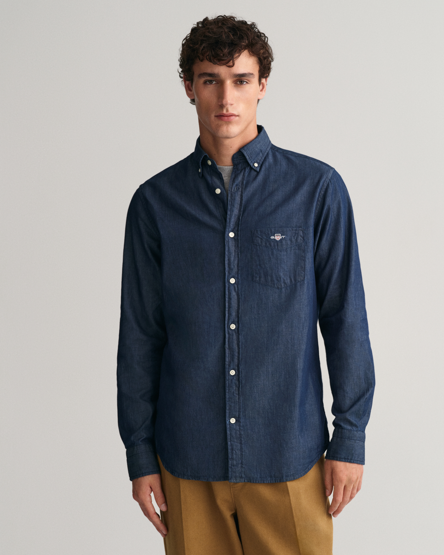 GANT Men Regular Fit indigo overhemd (XXXL) Gant