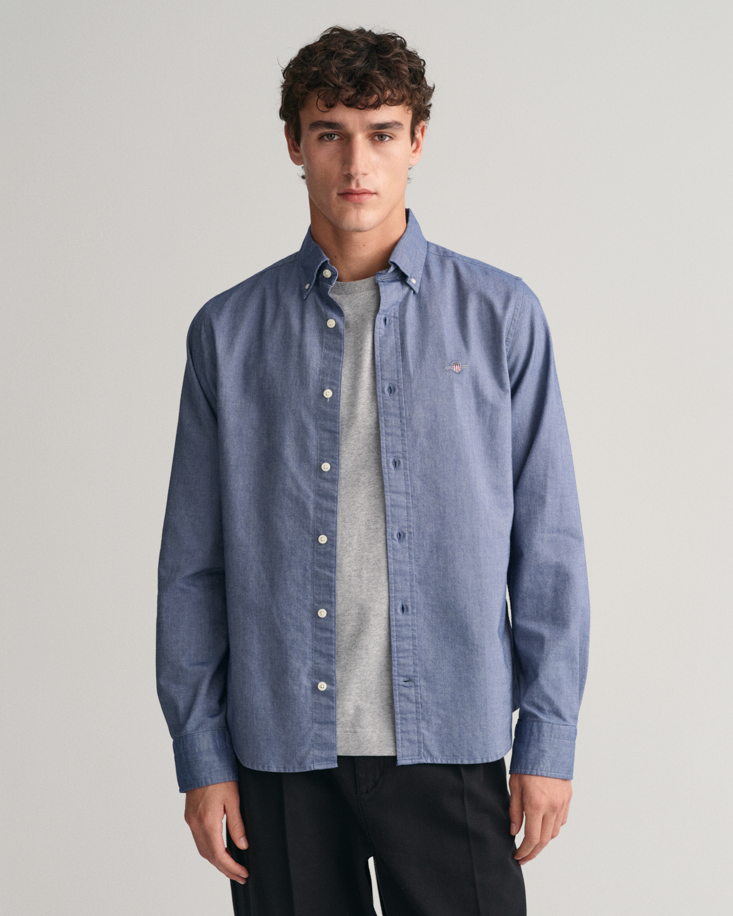 GANT Men Slim Fit Oxford-overhemd (L) Gant